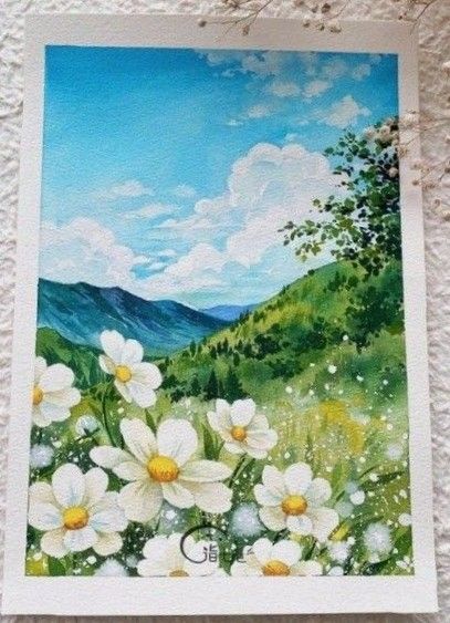 #painting #landscape #drawing #art #handmade #madewithlove #loveforart #artist #scenery #asthetic Sceneries Drawing, Cute Tumblr Wallpaper, Painting Landscape, Tumblr Wallpaper, Art Handmade, Drawing Art, My Art, Drawings, Quick Saves