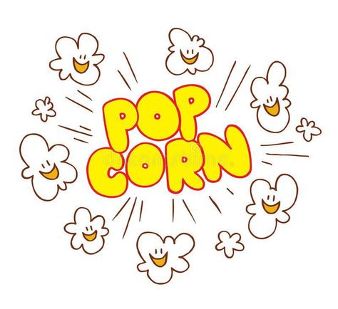 Popcorn Character, Cartoon Popcorn, Popcorn Logo, Popcorn Posters, Colored Popcorn, Popcorn Packaging, Popcorn Party, Art Advice, Ship Drawing