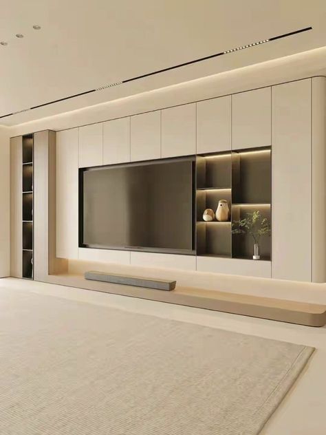 Warm Home Aesthetic, Ruang Tv, Modern Tv Room, Tv Unit Furniture Design, Feature Wall Living Room, Modern Tv Units, Modern Tv Wall, Interior Design Your Home, تصميم للمنزل العصري