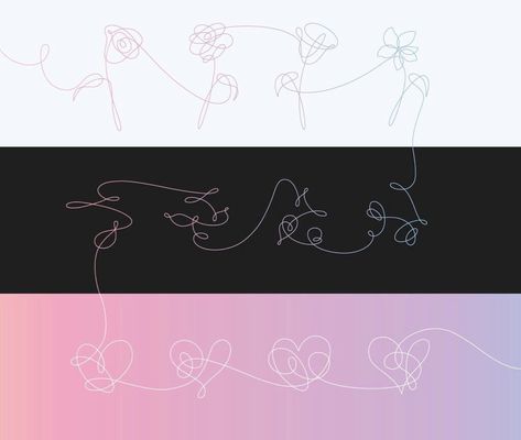 Love Yourself eras : Her, Tear & Answer Love Yourself Album, Love Yourself Tattoo, Kpop Anime, Bts Tattoos, Music Night, Bts Wallpaper Lyrics, Seni 3d, Bts Love Yourself, Bts Drawings