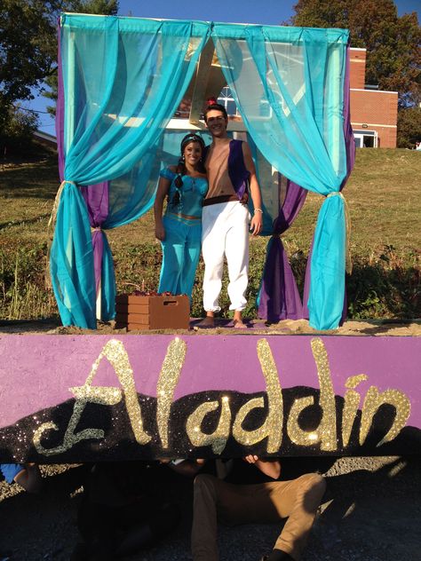 Trunk Or Treat Aladdin Theme, Aladdin Diy Decor, Alladin Trunk Or Treat, Aladdin Float Ideas, Trunk Or Treat Aladdin, Aladin Trunk Or Treat Ideas, Aladdin Trunk Or Treat Ideas, Aladdin Trunk Or Treat, Princess Slumber Party