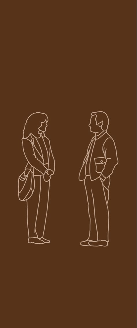 brown lineart of when harry met sally with plain background When Harry Met Sally Tattoo, When Harry Met Sally Wallpaper, When Harry Met Sally Aesthetic, When Harry Met Sally Poster, Romanticize Fall, Sally Wallpaper, Harry And Sally, Bollywood Poster, Fall Wallpapers