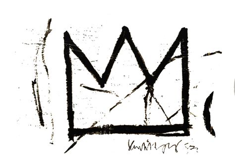 Basquiat Michael Jean Basquiat Tattoo, Jean Michel Basquiat Tattoo Ideas, Jean Michel Basquiat Art Tattoo, Basquiat Minimalist Tattoo, Jean Michel Basquiat Crown Tattoos, Basquiat Tattoo, Japanese Snake, Jean Basquiat, Street Sketch