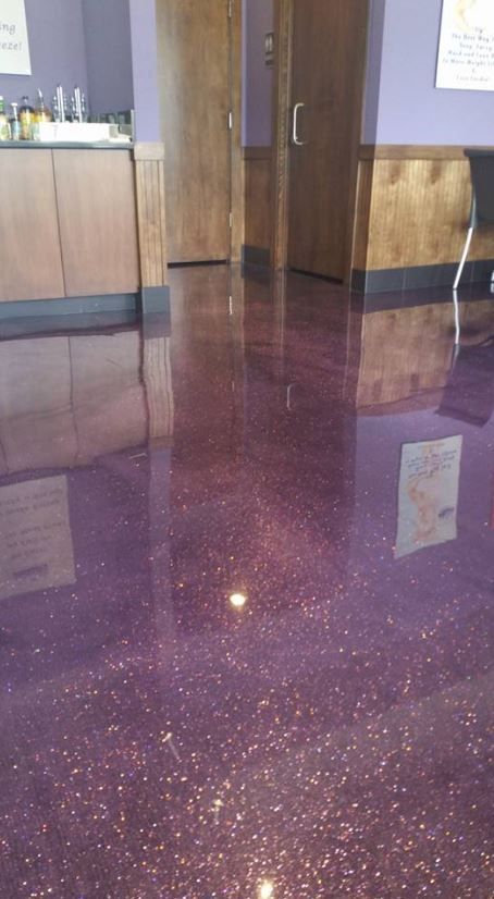 Epoxy Floor With Glitter, Pink Epoxy Floor, Glitter Epoxy Floor, Pink Marble Epoxy Floor, Glitter Epoxy Floors In Home, Pink Glitter Floor, Purple Epoxy Floor, Metallic Epoxy Floor Living Room, Marble Resin Floor Pink