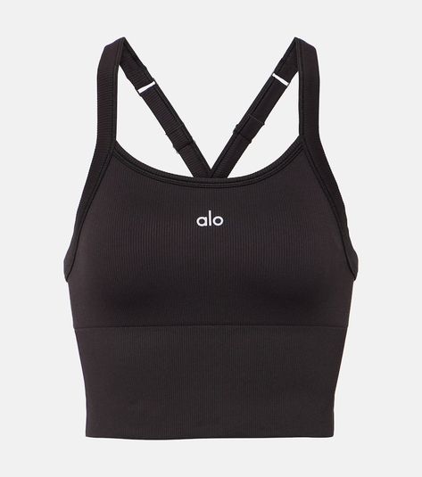 Seamless Ribbed logo sports bra Sports Bra Png, Alo Dress, Gymwear Outfits, Dior Star, Yoga Online, Practice Outfits, Sports Skirts, Brand Model, Online Yoga