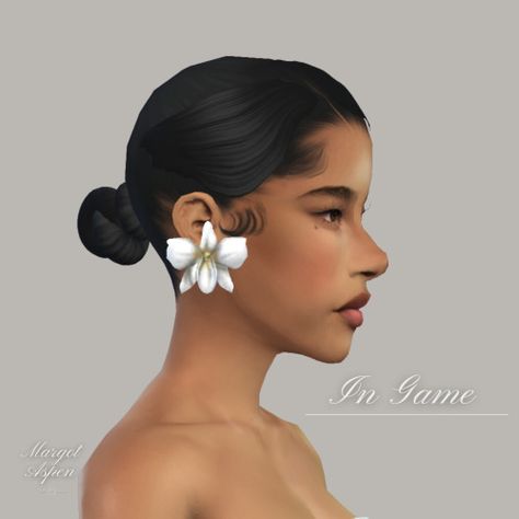 "Aspen" Hair | TS4  Consider this a thank you gift for 10k over on @ophernelia! This is the first hair I'm publicly releasing, so I apologize if the quality isn't the best. I'm still learning! I hope… Sims Maxis Match Cc, Sims Maxis Match, Hair Ts4, Sleek Bun, Free Sims, High Bun, Maxis Match Cc, One Hair, What Am I