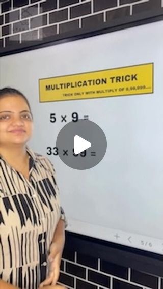 GYAN KIDA🐞 on Instagram: "✅ MULTIPLICATION TRICK ✅  📌 Question 1 :  5 x 9 =   ⚫ STEP 1: 5-1 = 4  ⚫ STEP 2 : 9-4 = 5  ✔️ Answer : 45  📌 Question 2 : 33 x 99 =  ⚫ STEP 1: 33 - 1 = 32  ⚫ STEP 2 : 99 - 32 = 67  ✔️ ANSWER = 3267  📌 Question 3 : 8724 x 9999 =   ⚫ STEP 1: 8724 - 1 = 8723  ⚫ STEP 2 : 9999 - 8723 = 1276   ✔️ ANSWER = 87231276  📌 Question 4 : 523 x 999 = ?  @gyan_kida   📣 𝐌𝐄𝐍𝐓𝐀𝐋 𝐌𝐀𝐓𝐇 𝐁𝐎𝐎𝐒𝐓𝐄𝐑 🚀  🔓 𝐔𝐧𝐥𝐨𝐜𝐤 𝐲𝐨𝐮𝐫 𝐦𝐞𝐧𝐭𝐚𝐥 𝐦𝐚𝐭𝐡 𝐬𝐮𝐩𝐞𝐫𝐩𝐨𝐰𝐞𝐫𝐬 🧠💡   ▶️ 𝐂𝐚𝐥𝐜𝐮𝐥𝐚𝐭𝐞 𝟏𝟎𝟎❌ 𝐟𝐚𝐬𝐭𝐞𝐫 🚀  ▶️ 𝐃𝐞𝐟𝐞𝐚𝐭 𝐲𝐨𝐮𝐫 𝐦𝐚𝐭𝐡𝐬 𝐟𝐞𝐚𝐫 🏆  ▶️ 𝐁𝐫𝐚𝐢𝐧-𝐛𝐨𝐨𝐬𝐭𝐢𝐧𝐠 𝐜𝐡𝐚𝐥𝐥𝐞𝐧𝐠𝐞𝐬 𝐚𝐧𝐝 𝐭𝐢𝐩𝐬 💡  ▶️ 𝐉𝐨𝐢𝐧 𝐜𝐨𝐦𝐦𝐮𝐧𝐢𝐭𝐲 𝐟𝐨𝐫 𝐟𝐮𝐧 𝐦𝐚𝐭𝐡,  𝐬𝐩𝐞𝐞𝐝𝐲 𝐜𝐚𝐥𝐜𝐮𝐥𝐚𝐭𝐢𝐨𝐧𝐬, 𝐚𝐧𝐝 𝐞𝐱𝐩𝐞𝐫𝐭 𝐭𝐫𝐢𝐜𝐤? Multiplication Songs, Mental Math Tricks, Trick Question, Multiplication Tricks, Trick Questions, Mental Math, Numeracy, July 4, Fun Math