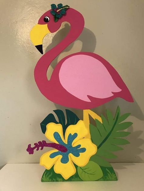 Flamingo Ideas Decoration, Diy Flamingo Party Decorations, Foam Party Decorations, Flamingo Paper Craft, Flamingo Themed Birthday Party, Flamingo Birthday Party Decorations Diy, Tropical Party Decorations Ideas, Flamingo Decorations Party, Diy Flamingo Decor