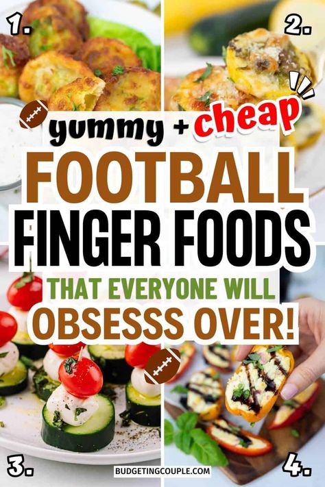 Need inspiration for your next gathering? We’ve got you covered with simple cheap dinner ideas that work for any night of the week. From group meals feeding a crowd to healthy crowd pleasing appetizers, there's something for everyone. Check out our favorites, including paleo game day appetizers and delicious tailgate food football party snacks for your next event! Football Side Dishes Tailgating, Best Football Appetizers Easy, Football Finger Foods Appetizers, Saturday Football Food, Easy Tailgate Snacks Finger Foods Cold, Game Day Easy Appetizers, Side Dishes For Football Party, Game Day Veggies, Cheap Tailgate Food