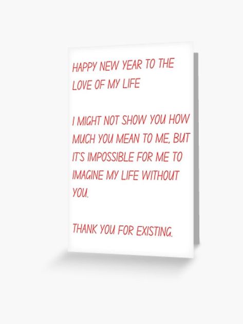 If you are someone who is looking for some New year gifts for your love, these romantic gifts might interest you. What makes this Happy New Year card a must have is the New Year wishes with a touch of romance. These gifts for New Year can be chosen for wife, husband, boyfriend, girlfriend, fiancé, fiancée, fiance, men, women, him, her. Can also be given as a Lunar Chinese New Year Gift Happy New Year Girlfriend, New Year Wishes For Boyfriend, Gifts For New Year, Chinese New Year Gift, New Year Post, Happy New Year Card, Chinese New Year Gifts, New Year Cards, Card For Boyfriend