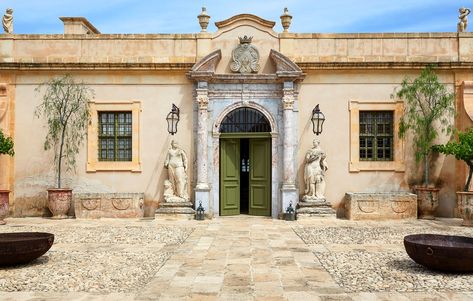 Step Inside Jacques Garcia's Monastery Turned Country House | Architectural Digest Rococo Chair, Jacques Garcia, Hotel Costes, Roman House, Marble Tub, Cool Interiors, Greek Villas, Greek Temple, Carlo Scarpa