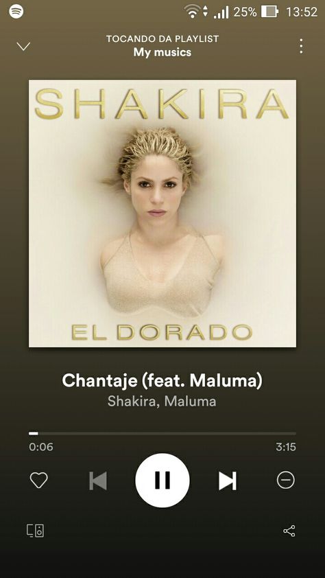 » Chantaje → Shakira feat. Maluma « ✩ Spotify Musics ✩ Musica Spotify, Shakira, Music Playlist, 2000s Movies Aesthetic, My Vibe, Cuba, Album Covers, Singing, Songs