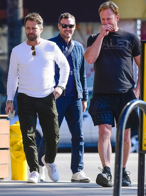 <em>90210</em> Reunion! Jason Priestley, Brian Austin Green and Ian Ziering Spotted Together in L.A. 1990s Shows, Brandon Walsh, Ian Ziering, Jason Priestley, Brian Austin Green, Star Wars Watch, Shannen Doherty, The Reunion, Beverly Hills 90210