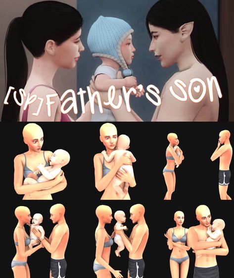 [SP]Father’s Son | Patreon Sims Videos, Sims 4 Couple Poses, Sims 4 Decades Challenge, Sims 4 Blog, Sims Stories, Sims 4 Traits, Sims 4 Cas Mods, Sims 4 Family, Free Sims 4