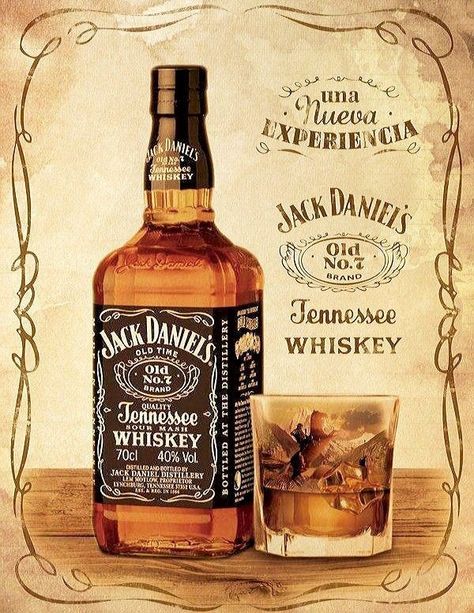 Jack Daniels Wallpaper, Festa Jack Daniels, Jack Daniel's Tennessee Whiskey, Retro Style Posters, Jack Daniels Distillery, Whiskey Brands, Ad Poster, Cigars And Whiskey, Tennessee Whiskey