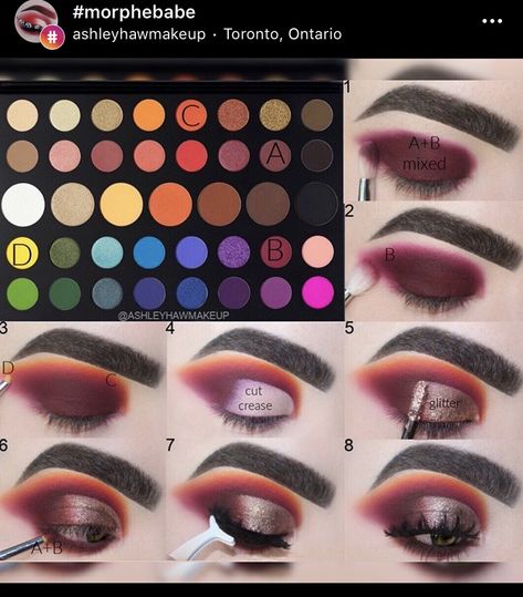 Eyeshadow tutorial James Charles palette Morphe X James Charles Looks, James Charles Palette Looks Tutorial, Makeup Ideas James Charles Palette, Morphe James Charles Palette Looks, James Charles Palette Looks Step By Step, Eyeshadow Looks James Charles Palette, James Charles Palette Looks, Morphe Palette Looks, James Charles Palette