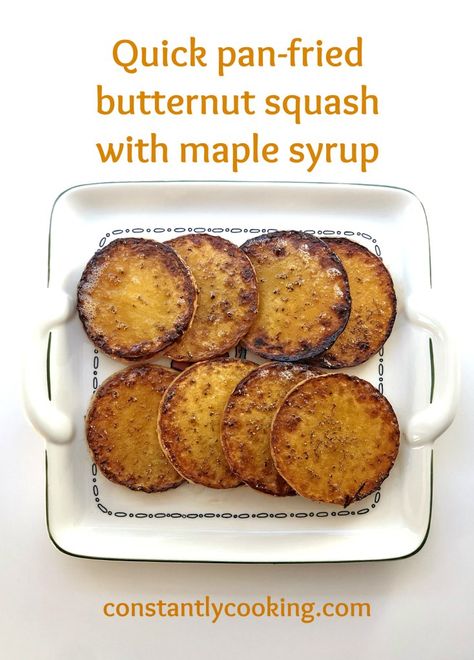 Fried Butternut Squash Recipes, Pan Fried Butternut Squash, Fried Butternut Squash, Squash Flour, Butternut Squash Fries, Mini Pavlovas, Baked Butternut Squash, Easy Skillet Meals, Butternut Squash Recipes