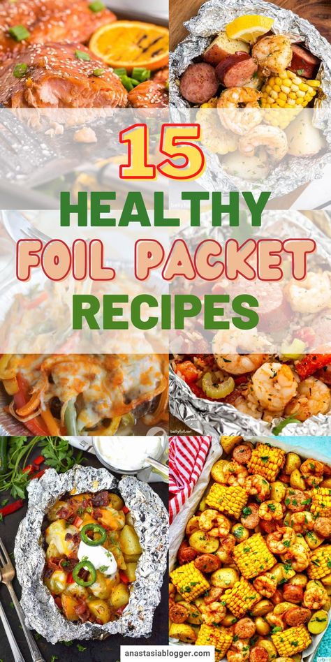 Have an outdoor celebration? Maybe you are on a picnic or a camping trip. I have here 15 easy foil packet recipes perfect for outdoor and campfire meals! #cookinghacks #camping Foil Packet Meals, Foil Packet, Meal Ideas, Foil, Camping