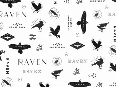 Ravens Crow Signs, Illustrator Tricks, Personal Logo Inspiration, Crow Logo, Traditional Tattoo Old School, Raven Logo, Blogger Logo, Geometric Tattoo Arm, Logo Sketches