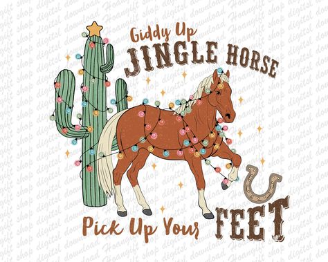 Giddy Up, Painted Window Art, Cactus Png, Animal Print Background, Christmas Shower, Horse Wallpaper, Money Save, Cute Christmas Wallpaper, Western Christmas