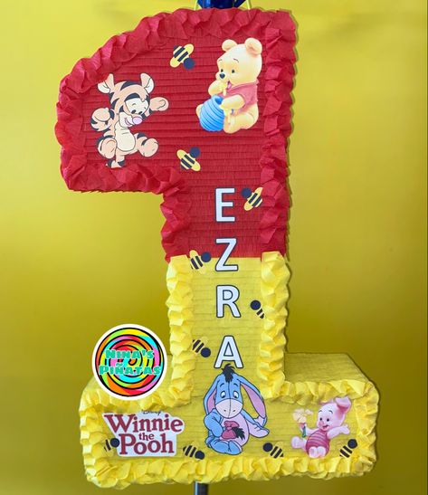 1 year old winnie the pooh pinata Winnie The Pooh Pinata 1st Birthdays, Winnie The Pooh Pinata, Pooh Pinata, Old Winnie The Pooh, 1st Birthday Winnie The Pooh, Birthday Winnie The Pooh, Winnie The Pooh 1st Birthday, Pooh Bebe, Winnie Poo