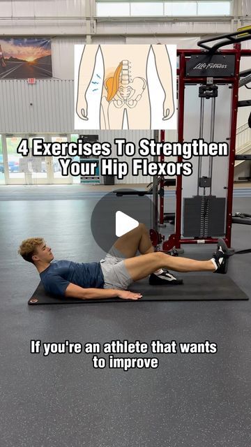 Sam Gingras on Instagram: "4 Exercises To Strengthen Your Hip Flexors🔥

First off, why should you strengthen your hip flexors?

Strengthening them will improve your ability to pick up your legs while running, therefore improving your speed, explosiveness, and agility

These are also great exercises to bulletproof your hips against injuries 

Strengthen your Hip Flexors 1-2x per week!💯⬇️

1. Hip Flexor Raises
-3x20 per side

2. Reverse Squats
-3×20

3. Garhammer Raises
-3x15

4. L-Sits
-4xFailure

Follow for more tips!🤘🏼

#athlete #speed #fitness #lifting #weights" Reverse Squats, Hip Flexor Exercises Strengthen, Hip Flexor Exercises, Hip Flexors, Lifting Weights, Hip Flexor, Roller Derby, Week 1, Follow For More