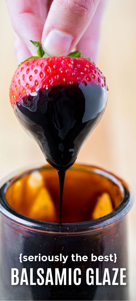 Best Balsamic Glaze, Sweet Balsamic Glaze, Chocolate Balsamic Vinegar Recipes, Basalmic Vinegar, Balsamic Glaze Recipe, Balsamic Reduction Sauce, Balsamic Reduction Recipe, Homemade Glaze, European Cakes