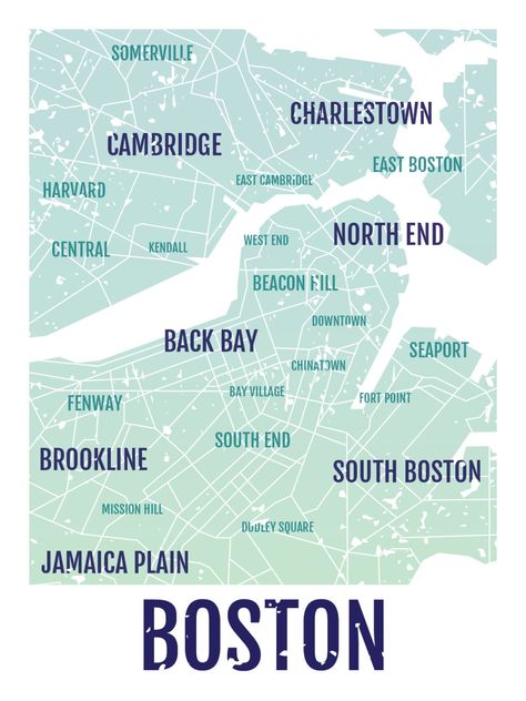 "For a limited time, FREE SHIPPING ON ALL PRINTS! (Including framed and canvas prints!) Show your local spirit with this Boston Neighborhoods - Map Typography Poster which looks great in your dorm, apartment, nursery or any other room in your house. This Map Typography Poster is a great conversation piece and allows you to celebrate your favorite neighborhoods in Boston through a vintage typographic design. The Boston Neighborhoods - Map Typography Poster works well as stand-alone wall art or cr Jamaica Plain Boston, Apartment Nursery, Map Typography, Subway Poster, Boston Neighborhoods, Boston Poster, Boston Print, Boston Map, East Boston