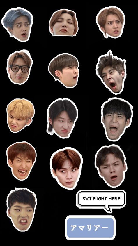 Mingyu Sticker Printable, Seventeen Cute Stickers, Svt Stickers Printable Set, Svt Stickers Printable, Seventeen Stickers Printable, Mingyu Sticker, Seventeen Random Pics, Seventeen Png, Korean Stickers Kpop