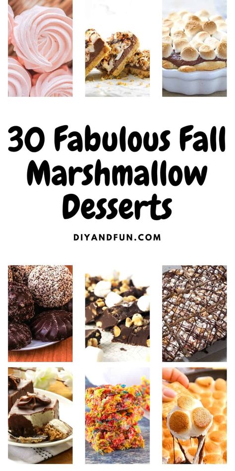 What To Do With Mini Marshmallows, Desserts Made With Marshmallows, Marshmellow Recipes Easy, Marshmellow Recipes Healthy, Dessert Recipes With Marshmallows, Melted Marshmallow Recipes, Easy Marshmallow Dessert, Desserts With Marshmallows, Marshmallow Recipe Ideas