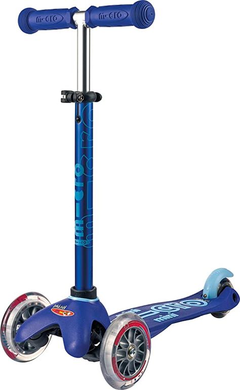 Amazon.com : Micro Mini Deluxe 3-Wheeled, Lean-to-Steer, Swiss-Designed Micro Scooter for Kids, Ages 2-5 - Blue… : Sports  Outdoors Micro Scooter, Best Electric Scooter, Swiss Design, Kids Scooter, Kick Scooter, 3rd Wheel, Gross Motor Skills, Micro Mini, Tricycle