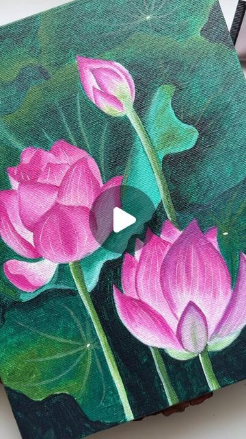 Prasun Balasubramaniam on Instagram: "Send this to someone who loves lotus 🪷🩷 . Botanical Acrylic Painting Workshop: Online - Botanical line Drawing - Acrylic painting basics  - Acrylic blending techniques  - Colour theory and colour mixing  - Canvas prepping and acrylic on paper - Illustration techniques on different medium Recordings will be provided with lifetime access  When: 1st & 2nd June, 8-9:30pm (Weekend)  Where: Google Meet, Online Fees: ₹1800 Registration link: https://cosmofeed.com/e/dVk081e0 (LINK IN BIO OR DM FOR MORE DETAILS) . Does the end result look like the original picture?" Acrylic Lotus Painting, Lotus Painting Acrylic, Lotus Acrylic Painting, Acrylic Painting Basics, Painting Basics, Boho Art Painting, Lotus Flower Painting, Blending Techniques, Drawing Acrylic