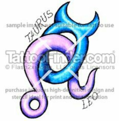 Taurus & Leo Wife & husband. Leo Taurus Tattoo, Taurus Tattoo Design, Taurus Tattoo, Leo And Taurus, Mom Tattoo Designs, Taurus Tattoos, Gemini Tattoo, Leo Tattoos, Taurus Love