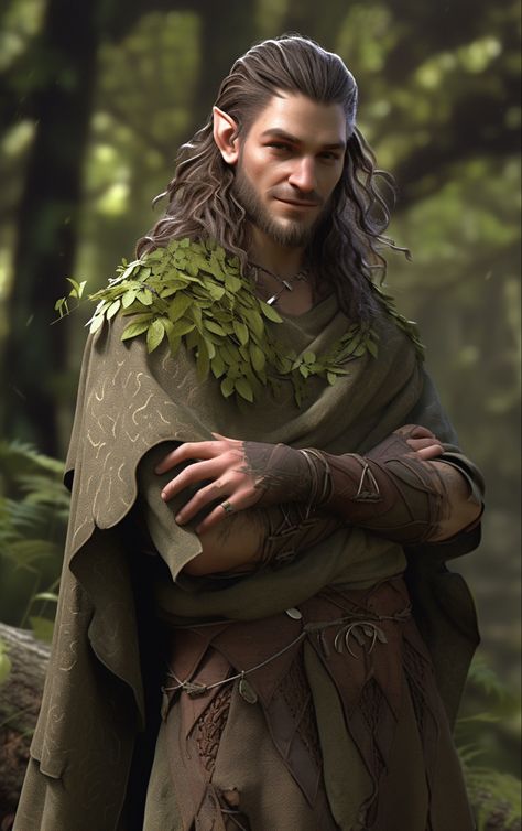 Male Wood Elf Druid, Elf Robes, Male Druid Character Art, Male Wood Elf, Wood Elf Male, Wood Elf Dnd, Half Elf Druid, Elven Druid, Druid Dnd