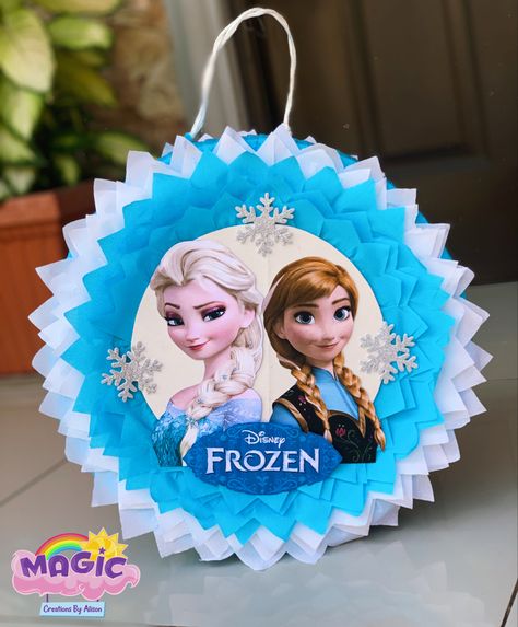 Frozen Theme Pinata, Elsa Pinata Frozen, Pinata Elsa, Elsa Pinata, Pinata Frozen, Frozen Pinata, Frozen Birthday Decorations, Frozen Cupcake Toppers, Sven Frozen