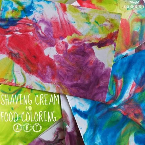 Shaving Cream & Food Coloring Art For Kids Shaving Cream And Food Coloring, Shaving Cream Art, Brooke Williams, Prek Art, Language Disorders, Cream Art, Coloring Art, Homeschool Kids, Mindfulness For Kids