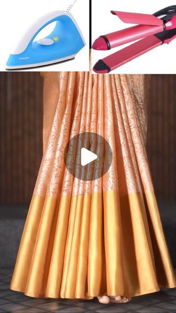 Sadi Draping Styles Ideas, Saree Box Folding Images, Sari Pleats, Saree Tips, Drape Sarees, Pleated Saree, Box Folding, Saree Draping, Indian Fashion Saree