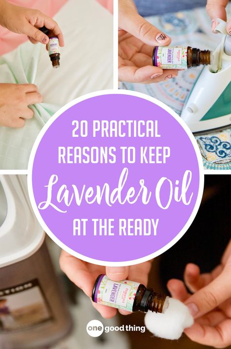 I'm sharing 20 uses for lavender oil that will make your daily life easier. From treating bug bites to freshening up your linens, lavender can do it all! #essentialoils #lavenderoil Uses For Lavender Oil, Lavender Oil Uses, Uses For Lavender, Lavendar Oil, Lavender Uses, Essential Oil Carrier Oils, Essential Oils Herbs, Diy Cleaning Solution, Oil Diffuser Recipes