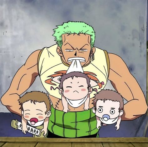 hourly zosan on Twitter: "Best babysitter… " One Piece Funny Moments, Zoro Roronoa, One Piece Man, Shōnen Manga, One Piece Funny, Zoro One Piece, Third Baby, Japanese Manga Series, Roronoa Zoro