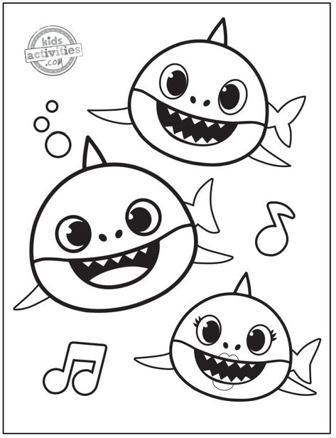 Baby Shark Coloring Pages Free Printable, Baby Shark Crafts For Toddlers, Baby Shark Tattoo, Baby Shark Activities, Baby Shark Drawing, Baby Shark Printable, Baby Shark Coloring Pages, Baby Shark Svg, Shark Craft