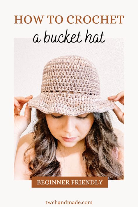 Easy Crochet Bucket Hat - Tender Warm Creations Crochet Bucket Hats Free Pattern Ladies, Beginner Crochet Bucket Hat, Easy Crochet Sun Hat Free Pattern, Bucket Hat Tutorial Crochet, Easy Crochet Bucket Hat Pattern Free, Ceochet Hat, Crochet Bucket Hat Free Pattern Pdf, Crochet Ruffle Bucket Hat Pattern Free, Crochet Bucket Hats Free Pattern Easy