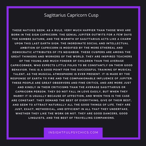 Sagittarius Capricorn cusp compatibilityAttractions: Like all other cusps, the Sagittarius/Capricorn is attracted to other cusps, especially Taurus ... Cusp Of Prophecy, Cusp Of Exposure, Cusp Of Oscillation, Sagittarius Capricorn Cusp, Tattoo Earth, Scorpio Saggitarius, Scorpio Sagittarius Cusp, Spiritual Signs, Cusp Signs