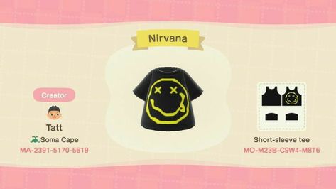 Animal Crossing Music, Acnh Fashion, Animal Crossing Custom Designs, Acnh Outfits, Ac Codes, Acnh Clothes, Animal Crossing 3ds, Animal Crossing Memes, Animal Crossing Guide