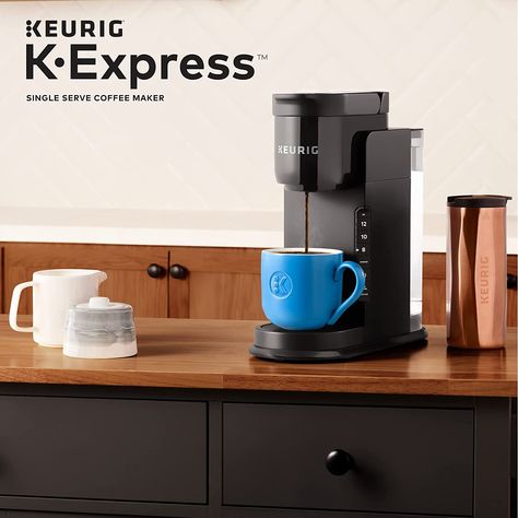 Keurig K-Express Coffee Maker, Single Serve K-Cup Pod Coffee Brewer, Black Assocaite Link Drip Coffee Makers, Pod Coffee Makers, Reusable Coffee Filter, Single Serve Coffee Makers, Single Serve Coffee, Delicious Coffee, Coffee Uses, Water Reservoir, Coffee Brewer