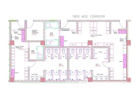 HOTEL STAFF LOCKERS &TOILETS DESIGEN Staff Lockers, Toilet Plan, Employee Lockers, Locker Designs, Staff Room, Architectural Floor Plans, Architecture Design Sketch, Sports Arena, Dressing Rooms