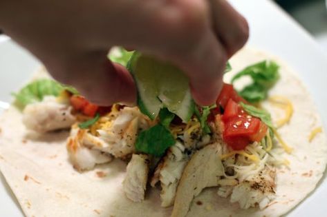 Leftover fish tacos Fish Tacos With Leftover Fish, Halibut Tacos Recipes, Halibut Tacos, Street Taco Recipe, Easy Fish Tacos, Leftover Salmon, Halibut Recipes, Fish Tacos Recipe, Healthy Tacos