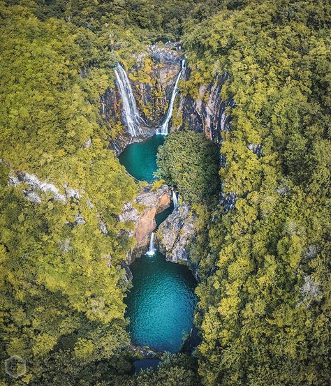 7 Cascades, Tamarin Falls Canyon, Mauritius | After 5-6hours of intense hiking, the view was worth every drop of sweat! Travel Mauritius, Best Places To Vacation, Port Louis, Most Luxurious Hotels, Into The Forest, Dream Beach, Beautiful Sites, City Trip, Heaven On Earth