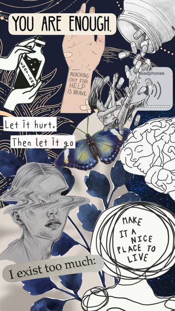 Healing Collage, Health Collage, Personality Collage, Senior Quotes Inspirational, Identity Collage, Multimedia Collage, Mental Health Artwork, Collage Pieces, Quote Collage