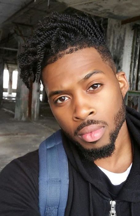 Twists With High Top Black Man Long Hair Styles, High Top Twists Men Hair, Black Men Twist Hairstyles, Short Twists Black Men Hair, High Top Braids Men, Men Twists Hairstyles, Black Mens Hairstyles, Black Men Hairstyles Twist, Black Men Long Hairstyles