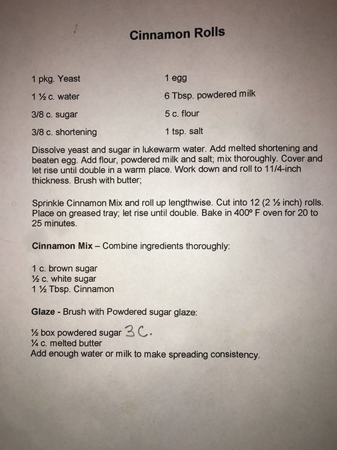 Tulsa Public School - Cinnamon Rolls recipe (always served with a fresh hot bowl of bean chowder) :) School Cinnamon Rolls, School Lunch Cinnamon Rolls, Bean Chowder School, Tulsa Restaurants, School Lunch Notes, Wacky Cake, School Lunch Recipes, School Food, Cinnamon Rolls Recipe